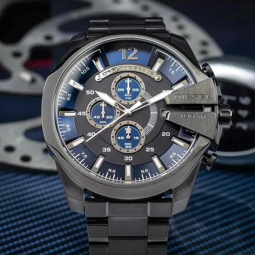 Montre Diesel Mega Chief DZ4329 pour Homme, Boîtier Acier Anthracite 59mm vue 5