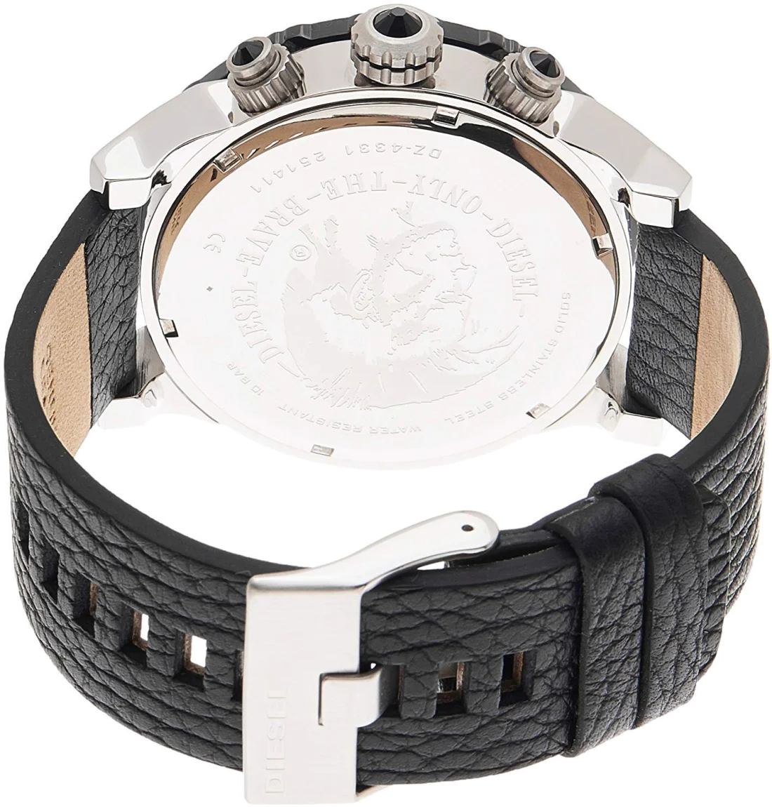 Montre Diesel DZ4331 Double Down 2.0 Noire - Cadran 48mm Homme vue 3