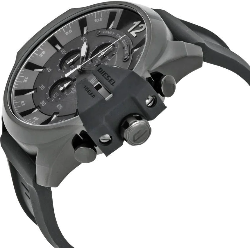 Montre Diesel Mega Chief DZ4378 pour Homme, Boîtier et Bracelet Noir vue 2