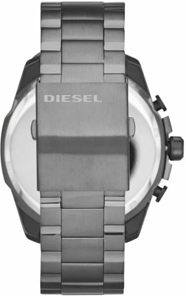 Montre Homme Diesel Mega Chief DZ4421 en Acier Gris Anthracite