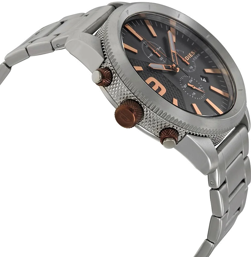 Montre Homme Diesel DZ4457 Acier Argenté avec Cadran Noir vue 2