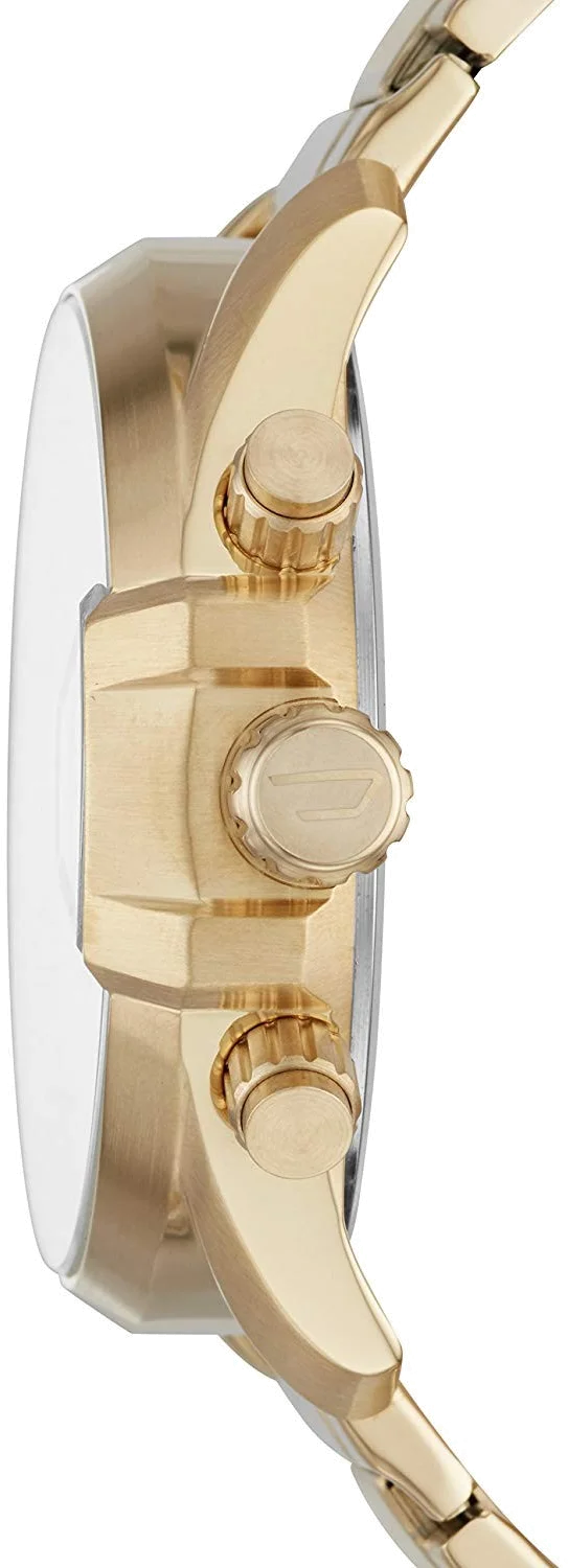 Montre Diesel DZ4475 pour Homme - Boîtier doré 47mm, Cadran bleu, Bracelet Acier brun vue 2