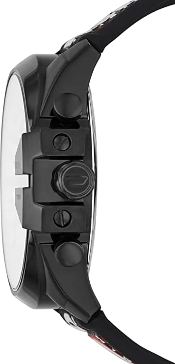 Montre Diesel Mega Chief DZ4512 pour Homme, Cadran Gris, Boîtier Noir, Bracelet Nylon vue 2