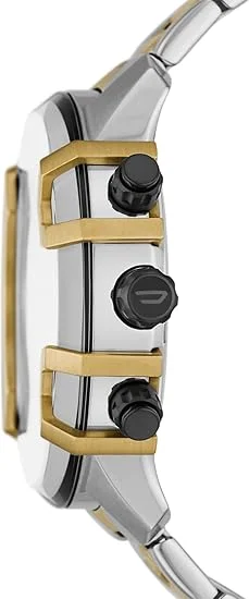 Montre Diesel Griffed DZ4577 pour Homme, Boîtier et Bracelet Acier Bicolore Argent/Or vue 2