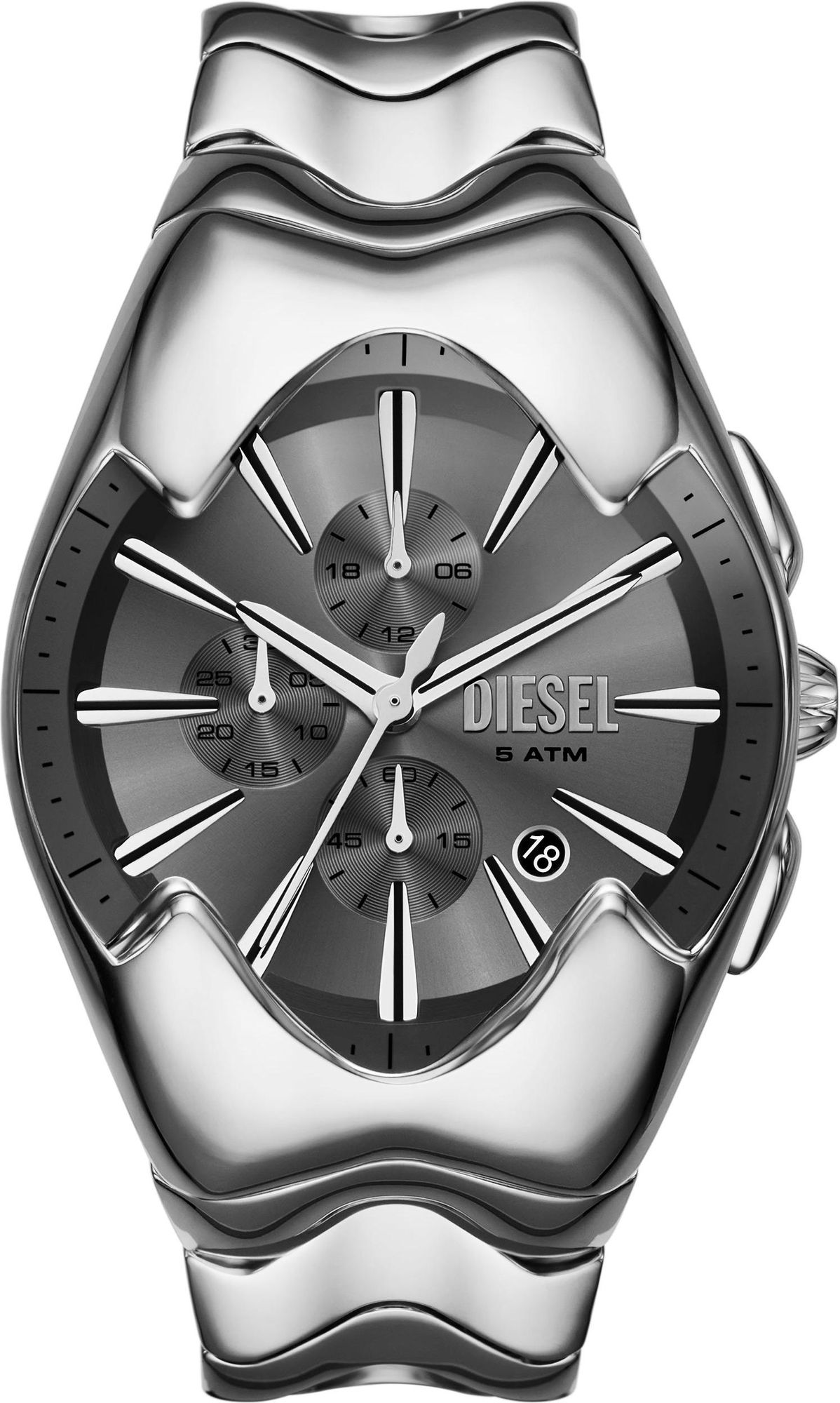 Montre Diesel DZ4683 Acier Inoxydable Argenté - Cadran Multifonction Gris - Unisexe