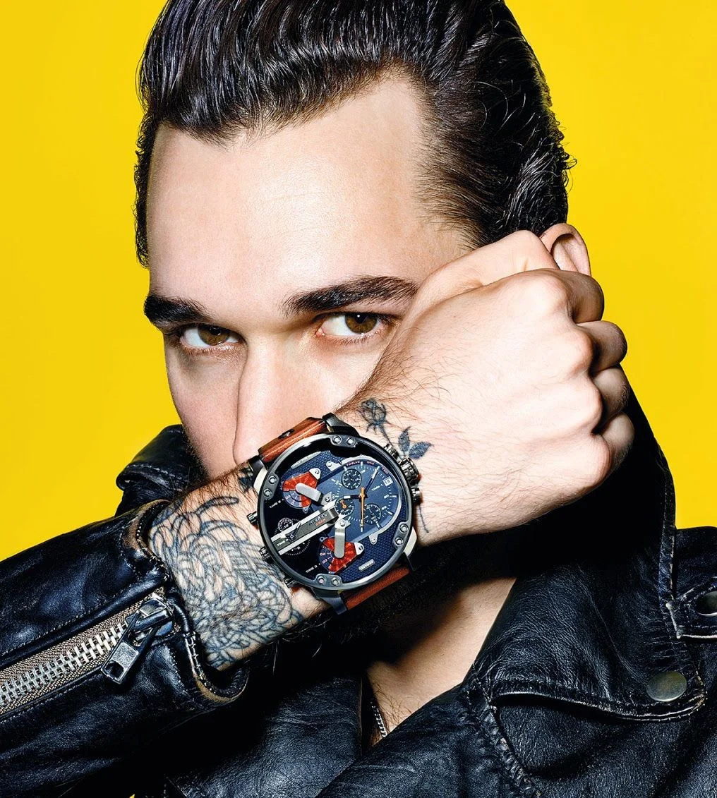 Montre Diesel Mr Daddy 2.0 DZ7332 pour Homme - Boîtier Acier Anthracite, Cadran Noir, Bracelet Cuir vue 4