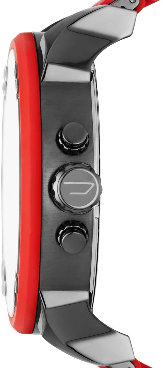 Montre Diesel Mr Daddy 2.0 DZ7370 pour Homme, Boîtier Acier Noir 57mm, bracelet en acier Rouge vue 2