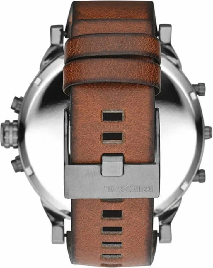 Montre Homme Diesel Mr Daddy DZ7394 Noir Cadran Argent Multifonctions vue 3