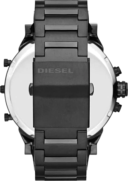 Montre Diesel Mr Daddy DZ7395 pour Homme, Boîtier Acier Noir 57mm avec Affichage Multi-Fuseaux et Accents Cuivrés vue 4