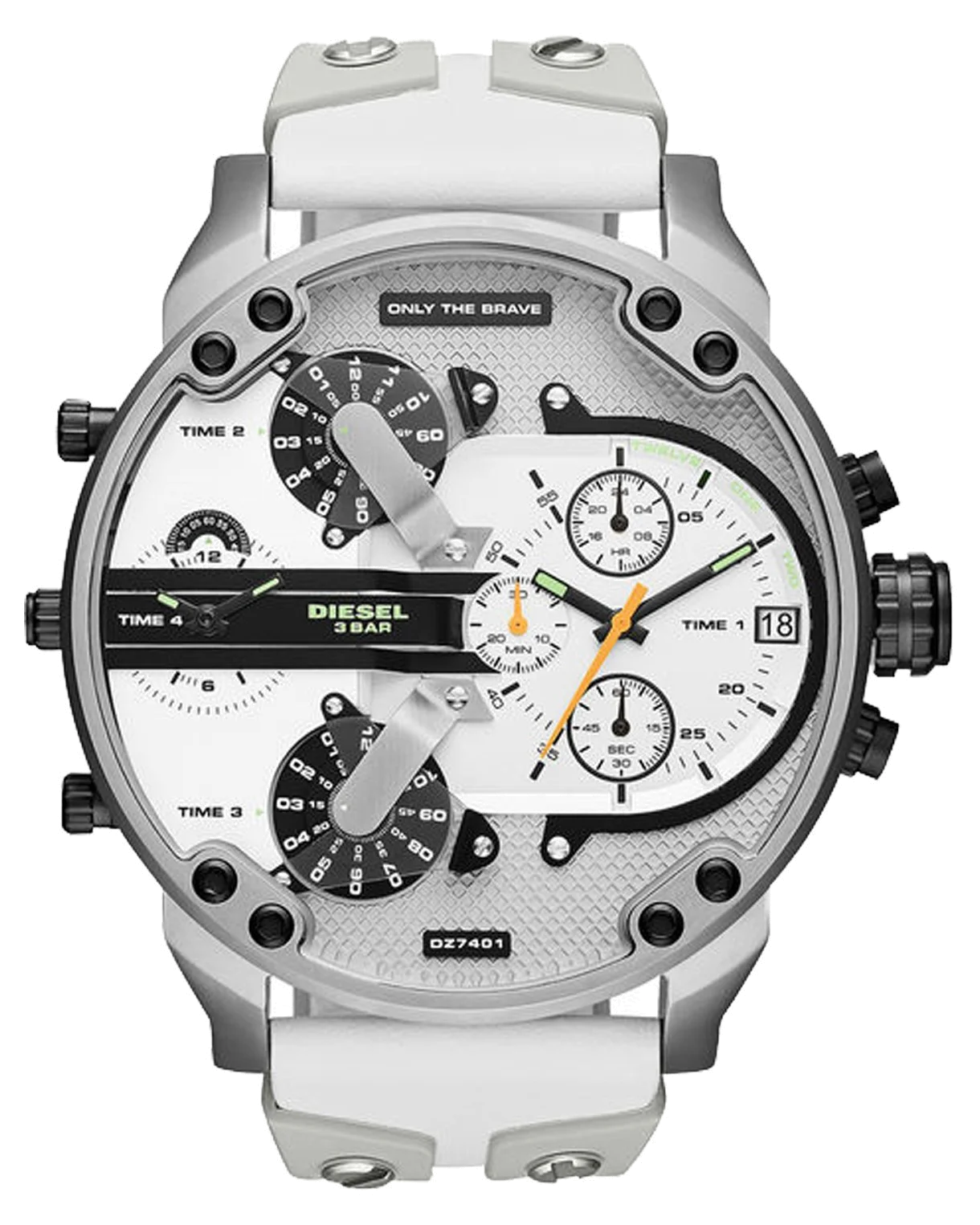 Montre Diesel Mr Daddy DZ7401 - Chronographe XXL noir et argent pour homme