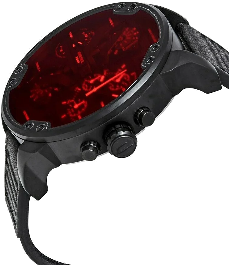 Montre Diesel Mr Daddy 2.0 DZ7402 - Cadran Noir 57mm - Bracelet Cuir Homme vue 2