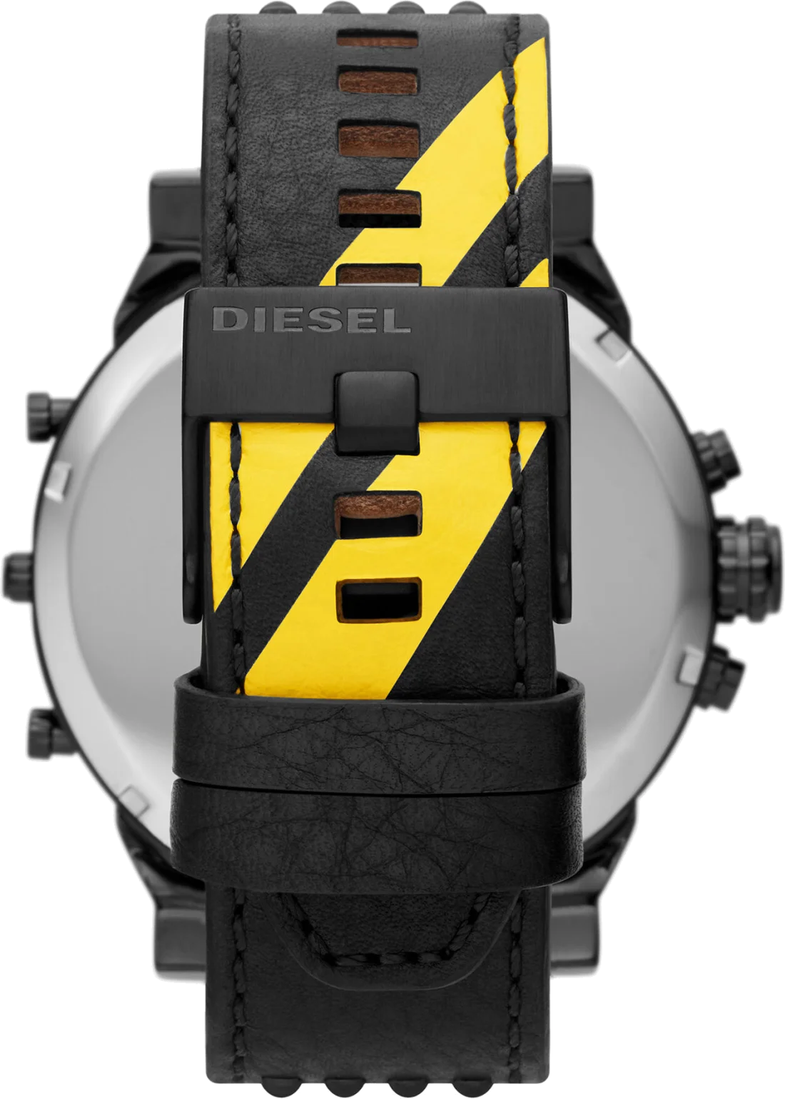 Montre Diesel DZ7451 Big Daddy pour Homme - Boîtier Noir 57mm & Bracelet Cuir Noir vue 3