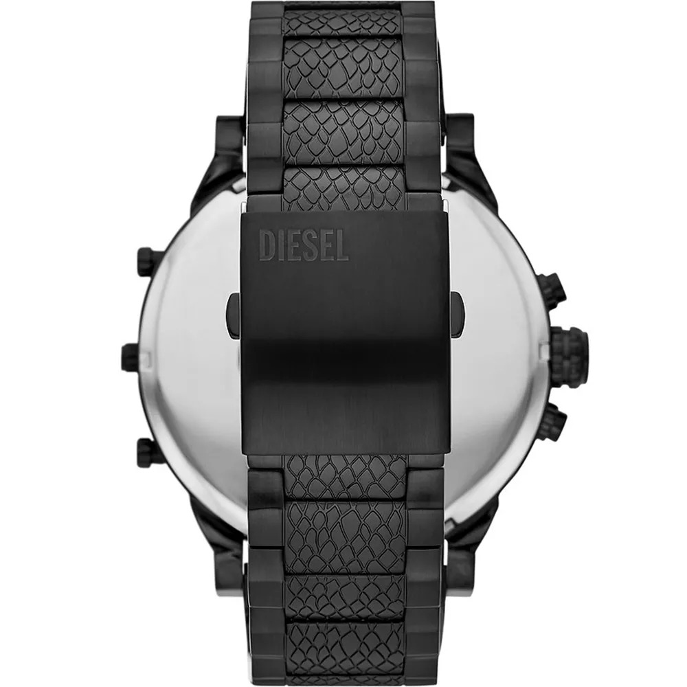 Montre Diesel Mr Daddy 2.0 DZ7468 acier inoxydable noire chronographe XXL vue 3