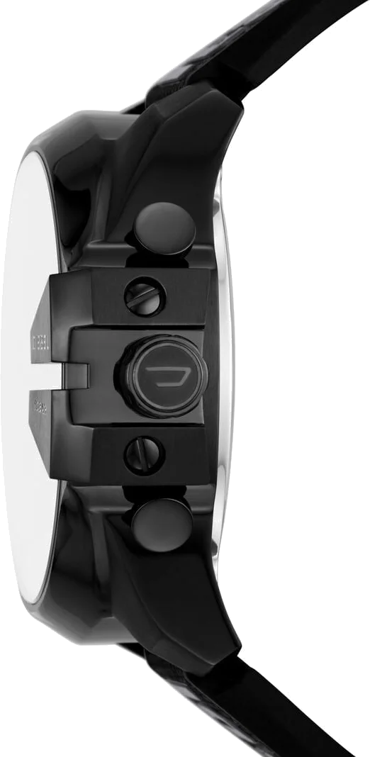 Montre Diesel Mega Chief DZ4593 pour Homme - Boîtier Noir 51mm, Cadran Multifonction, Bracelet Nylon/Nylon Noir vue 3