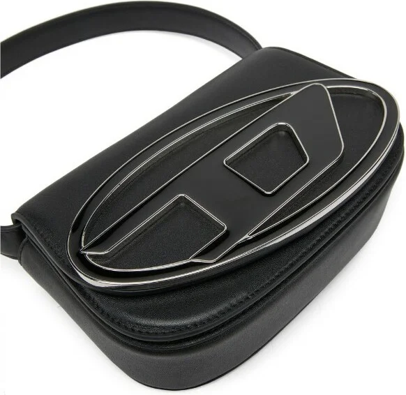Sac à main Diesel 1DR Medium en cuir noir pour femme - Réf. 111504 vue 3