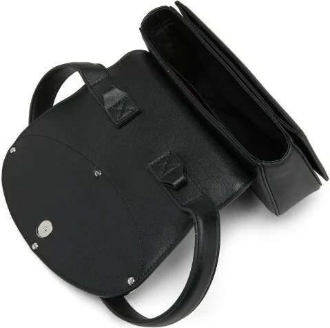 Sac à main Diesel 1DR Medium en cuir noir pour femme - Réf. 111504 vue 4