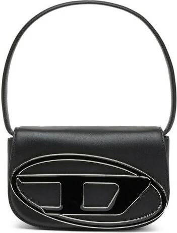 Sac à main Diesel 1DR Medium en cuir noir pour femme - Réf. 111504