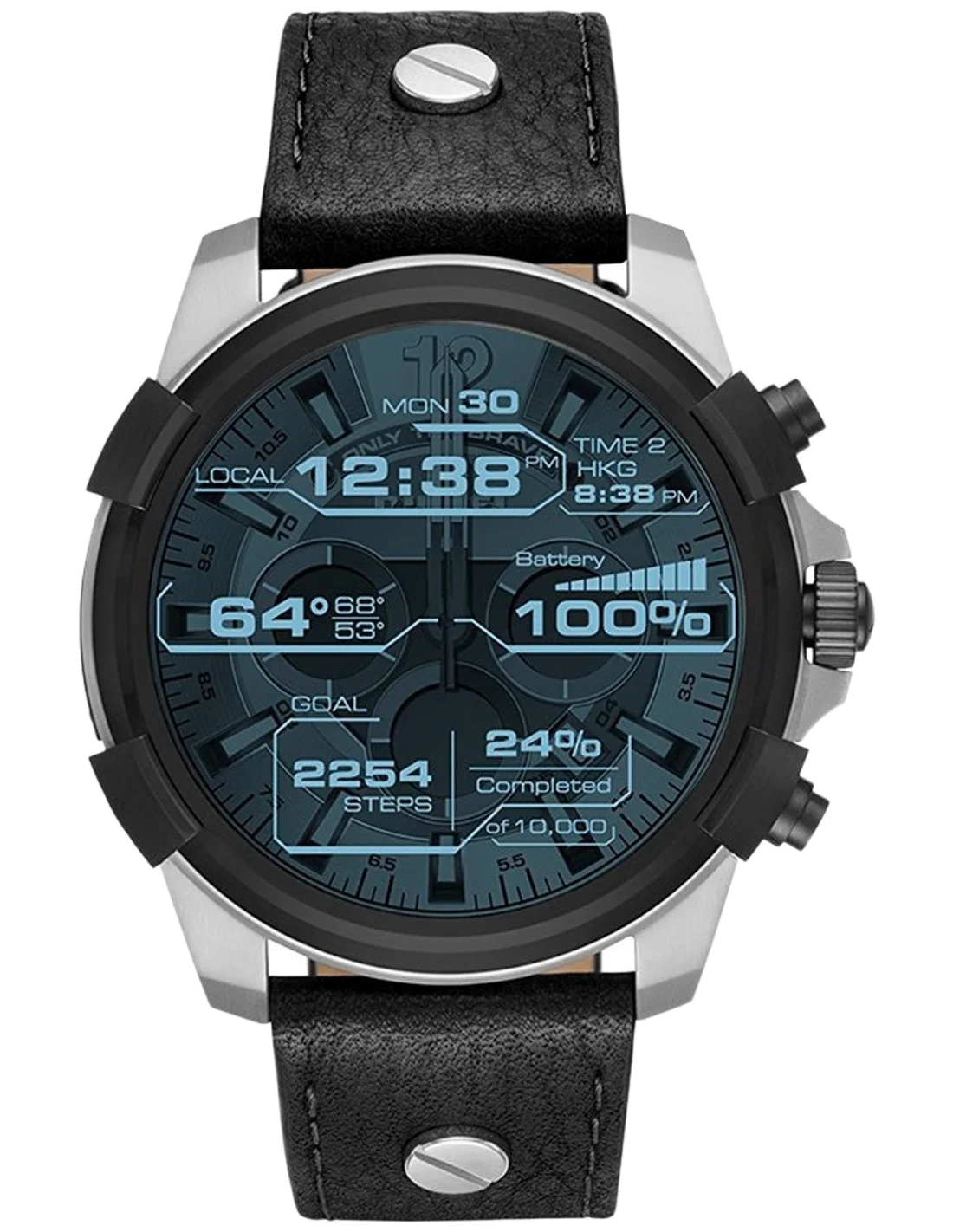 Montre Connectée Full Guard Diesel DZT2001 Smartwatch Noir vue 3