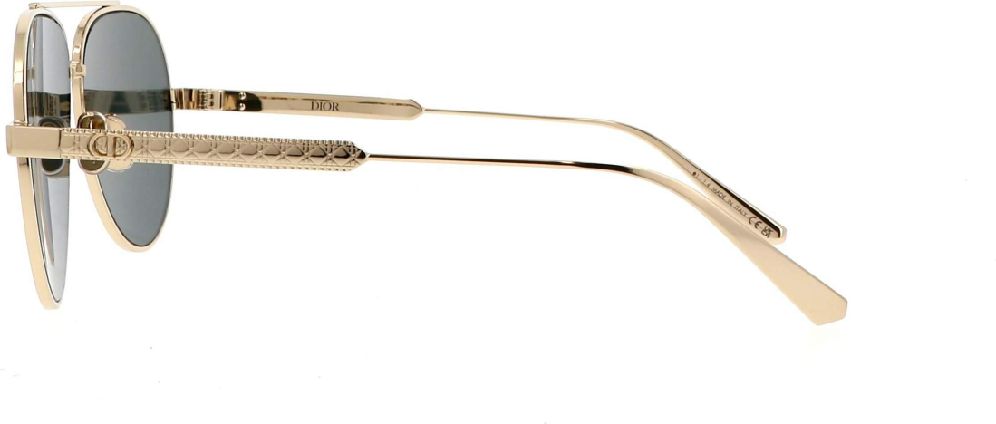 Lunettes de soleil Dior Cannage A1U pilote monture métal - Vert vue 2