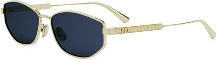 Lunettes de Soleil Dior DiorCannage B1U en Métal - Bleu vue 3