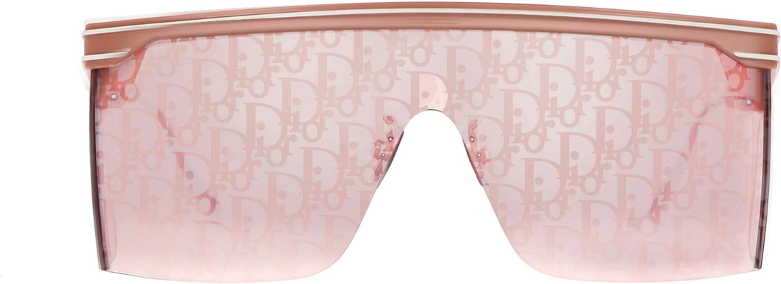 Lunettes de soleil masque Dior Oblique DIORCLUB M1U - Rose vue 2