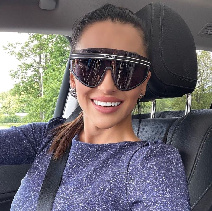 Lunettes de soleil masque Dior DIORCLUB M2U - Bleu vue 4