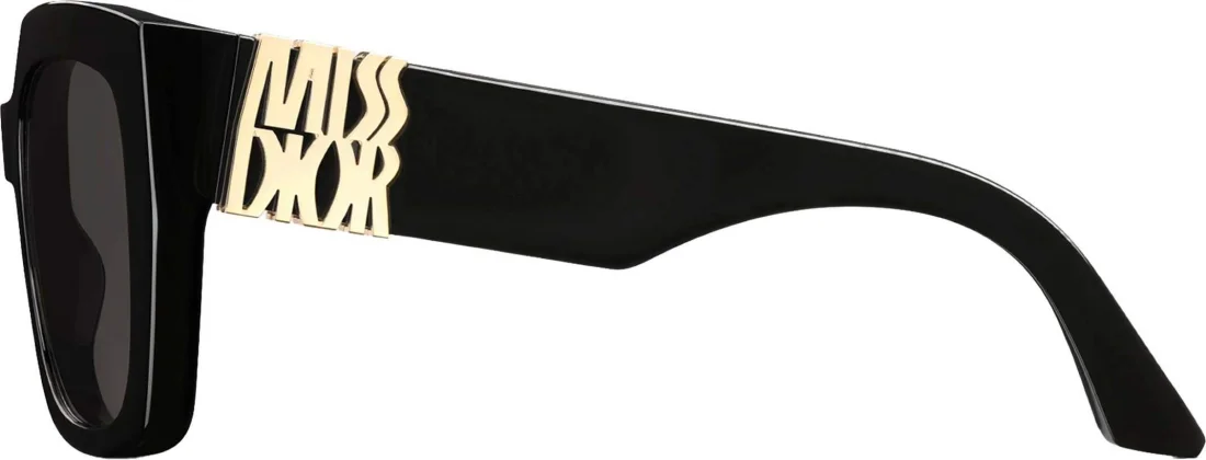 Lunettes de soleil Dior Miss Dior S2F en acétate noir pour femme vue 3