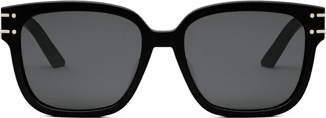 Lunettes de soleil Dior DIORSIGNATURE S7F 10A0 en acétate noir - Unisexe vue 3