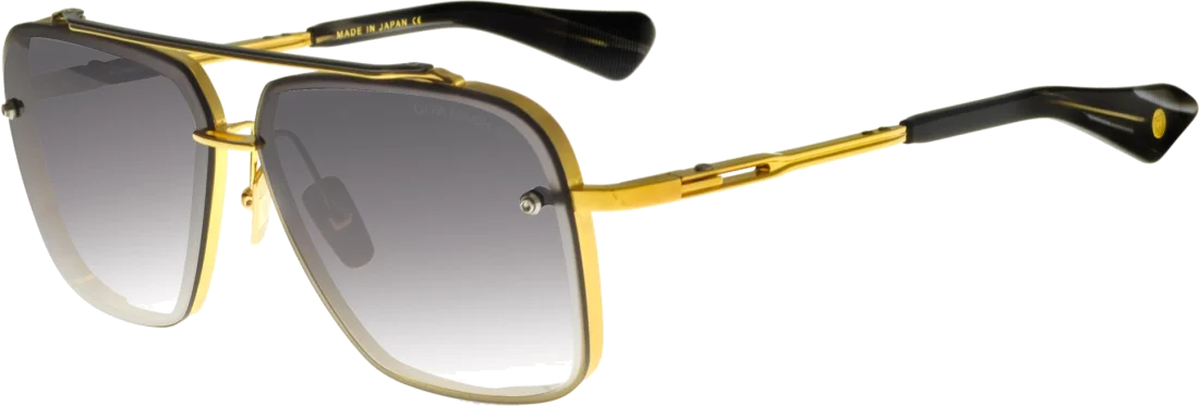 Lunettes de soleil DITA Mach Six DTS121-62-01-Z Titane Or Gris Unisexe