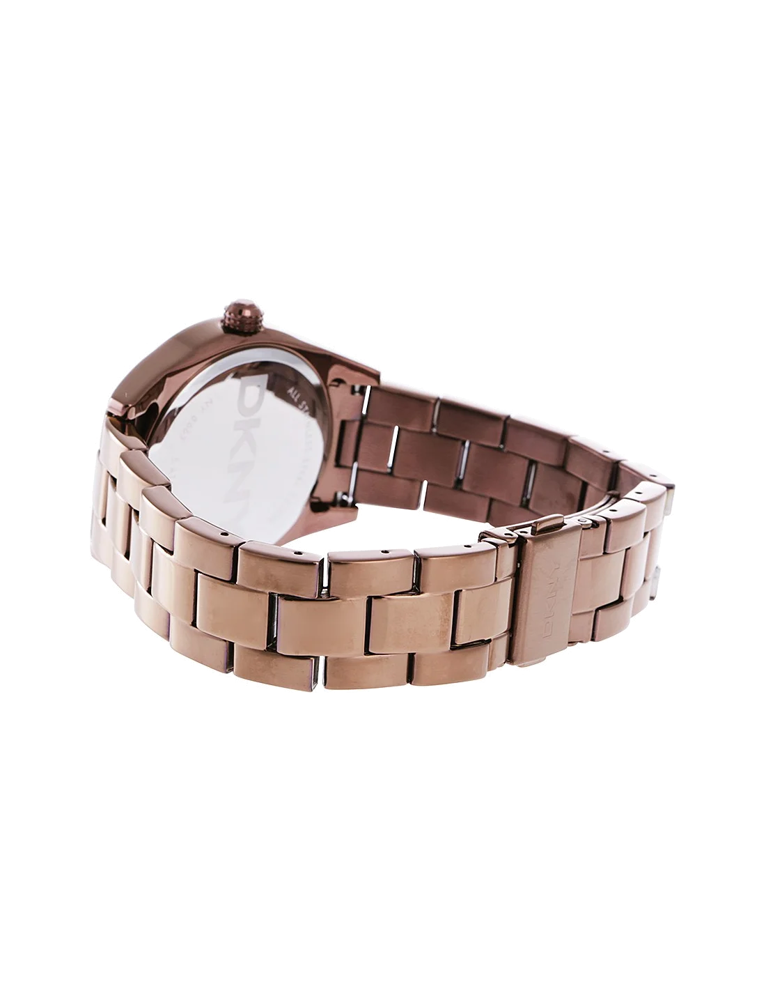 Montre Femme DKNY NY8663 Bracelet brun en acier inoxydable vue 2