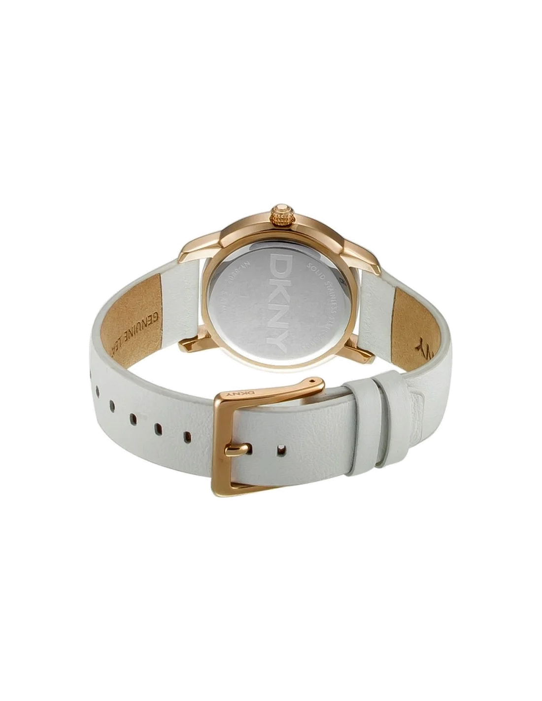 Montre Femme DKNY Streetsmart NY8802 Bracelet en cuir blanc vue 2