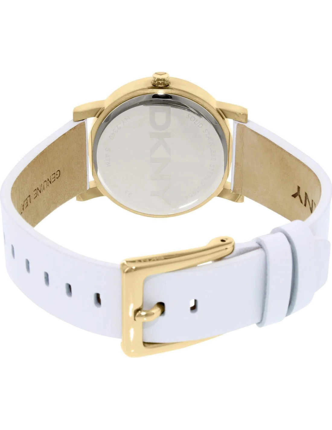 Montre Femme DKNY NY2340 Blanc Boîtier or vue 3