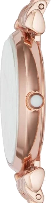 Montre Femme Emporio Armani Gianni 111396 - Cadran Nacre, Boîtier et Bracelet Acier Doré Rose vue 2