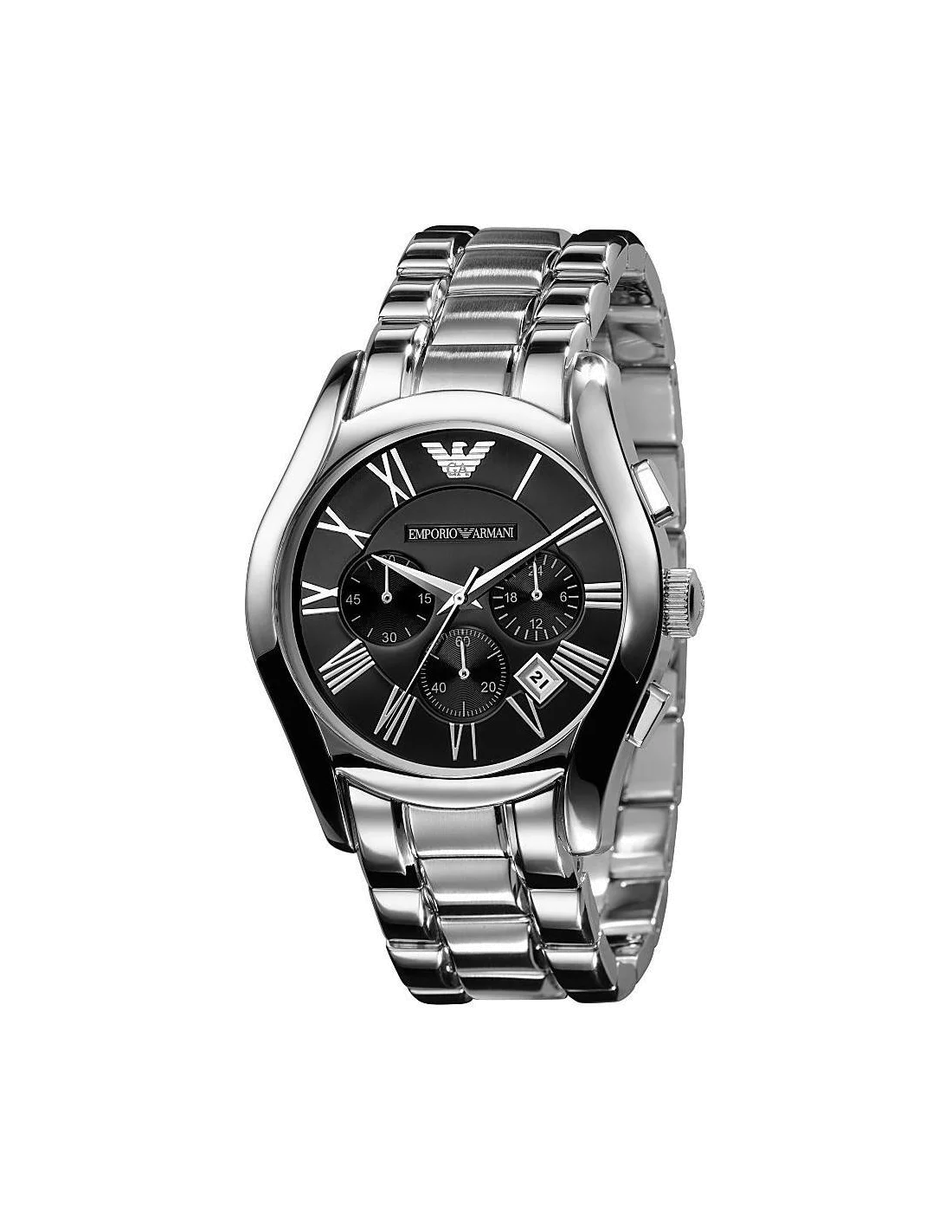 Montre Homme Emporio Armani AR0673 - Acier Inoxydable, Cadran Noir