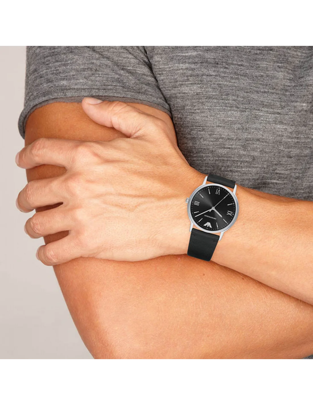 Montre Homme Emporio Armani Kappa AR11013 en Noir et Cuir vue 4