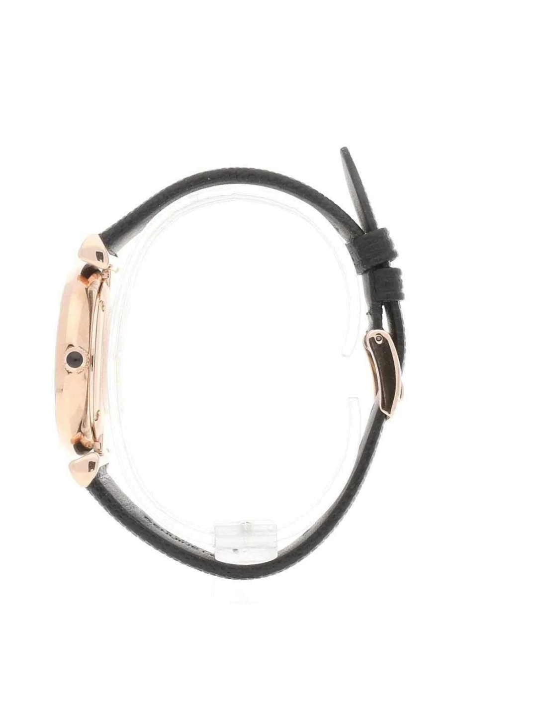 Montre Femme Emporio Armani AR11060 Gianni T-Bar Cadran Nacre et Cuir Cuir Or Rose vue 2