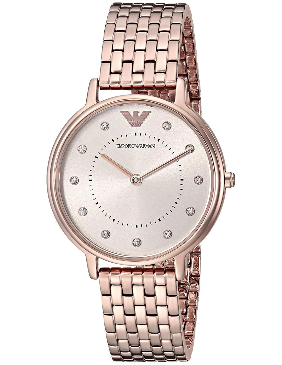 Montre-bracelet femme Emporio Armani AR11062, cadran 32mm en acier plaqué or rose