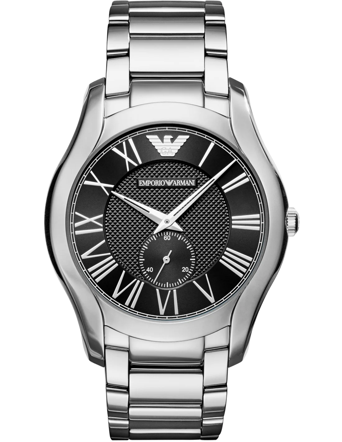 Montre Homme Emporio Armani AR11086, Cadran Bleu Soleillé, Bracelet Acier