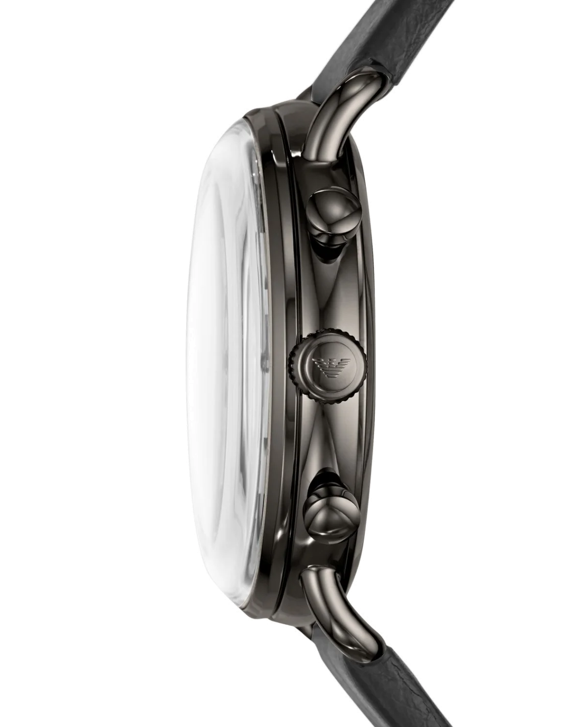 Chronographe Emporio Armani AR11168 Homme - Cadran et Bracelet Cuir Gris vue 2