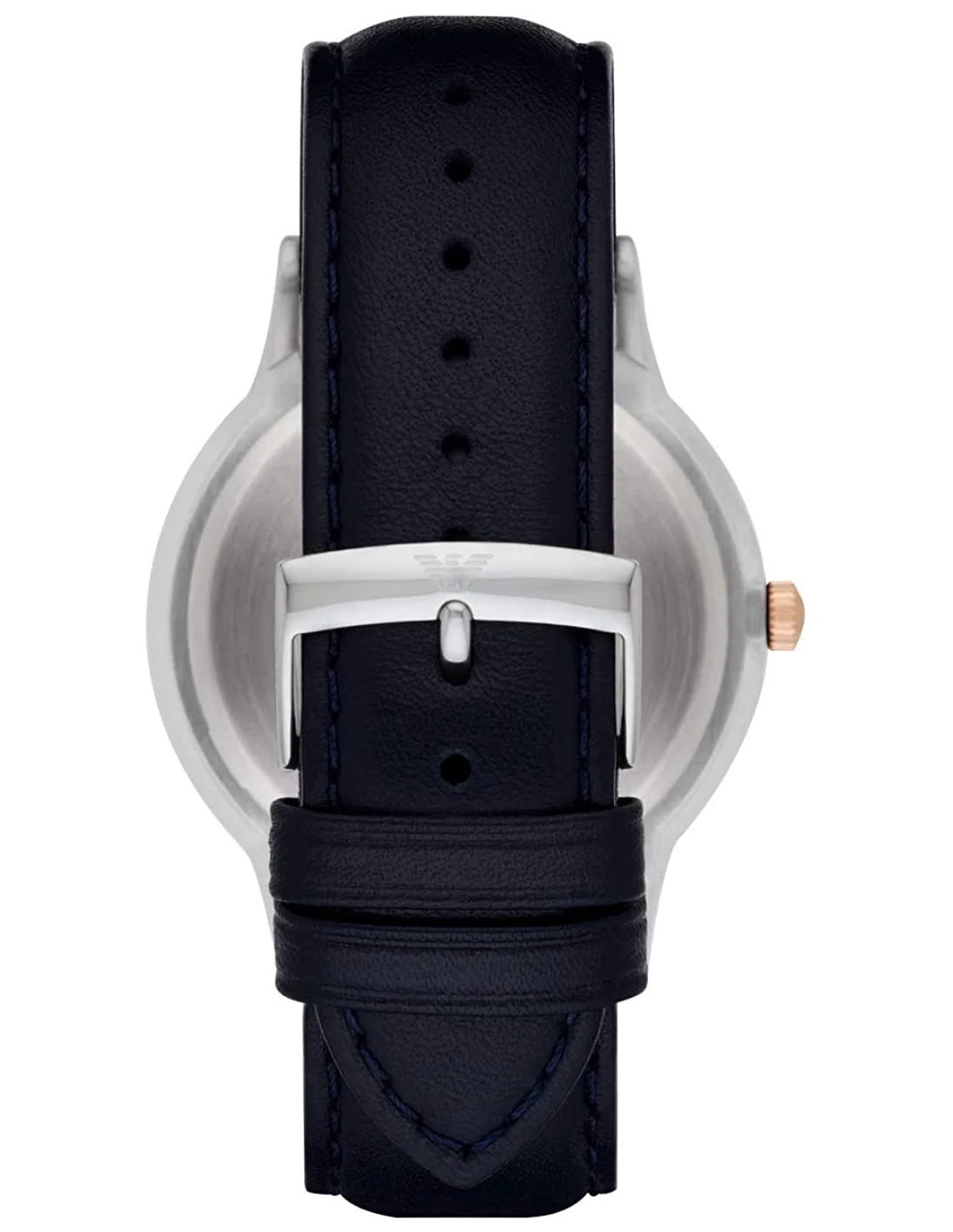 Montre Homme Emporio Armani Renato AR11188 - Cadran bleu, bracelet cuir vue 2