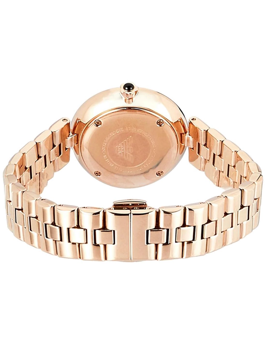 Montre Femme Emporio Armani AR11197 Arianna - Cadran 32mm Noir Acier Or Rose vue 2