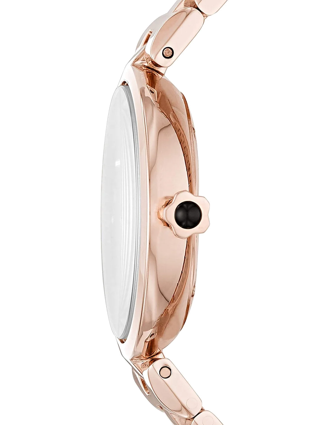 Montre Femme Emporio Armani AR11197 Arianna - Cadran 32mm Noir Acier Or Rose vue 3