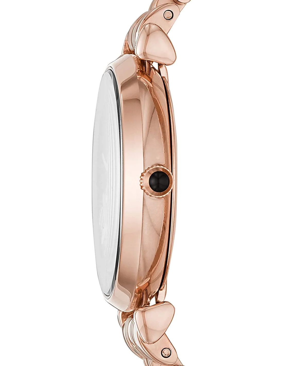 Montre Femme Emporio Armani AR11206 - Cadran Noir, Boîtier et Bracelet Acier Or Rose vue 2