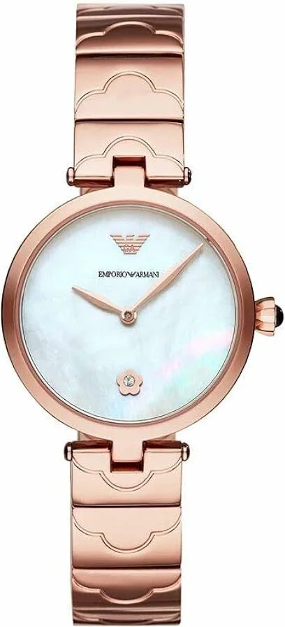 Montre Femme Emporio Armani AR11236 Acier Or Rose Cadran Nacre
