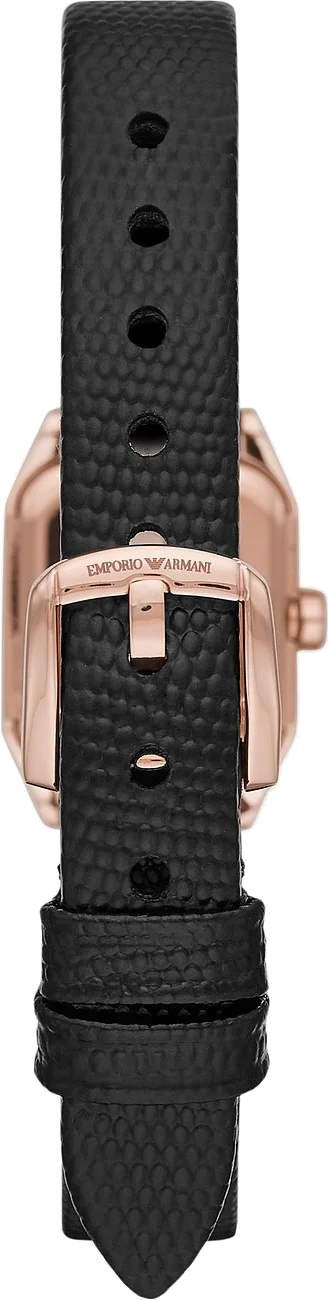 Montre Femme Emporio Armani AR11248 - Cadran Octogonal Nacre, Cristaux, Bracelet Noir vue 3