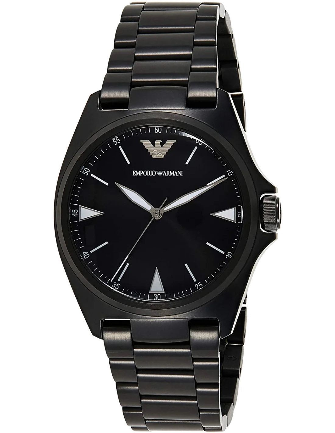 Montre Homme Emporio Armani AR11257 Nicola en Acier Noir à Maille Milanaise