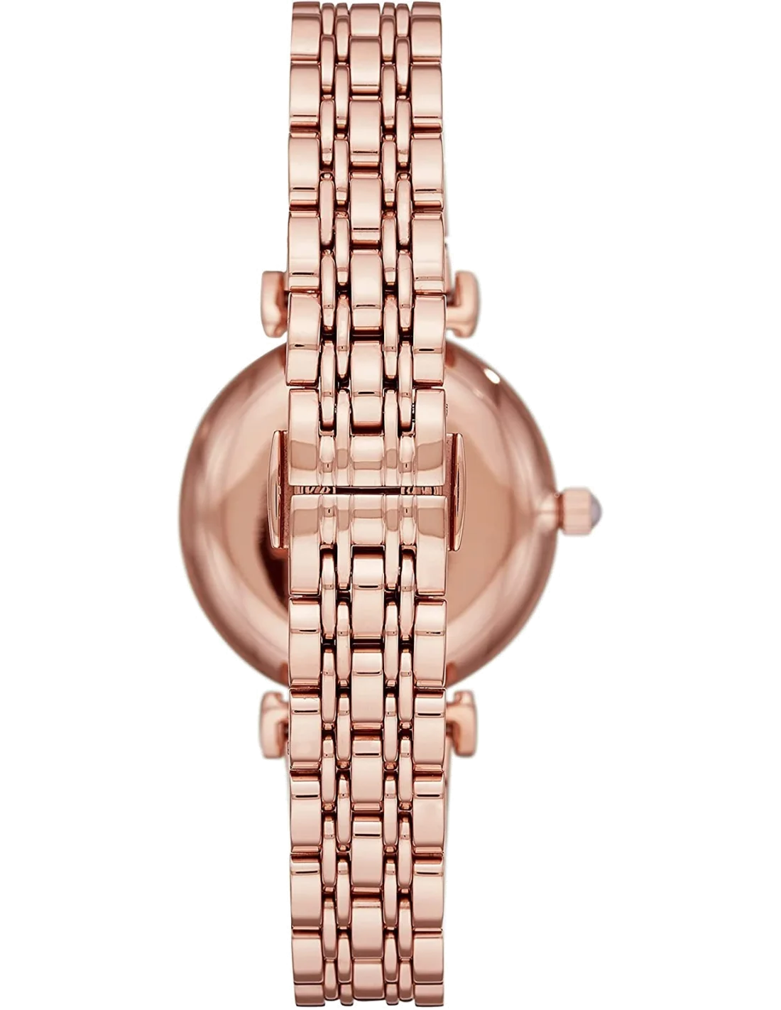 Montre Femme Emporio Armani AR11267 - Cadran Blanc, Boîtier et Bracelet Acier Or Rose vue 3