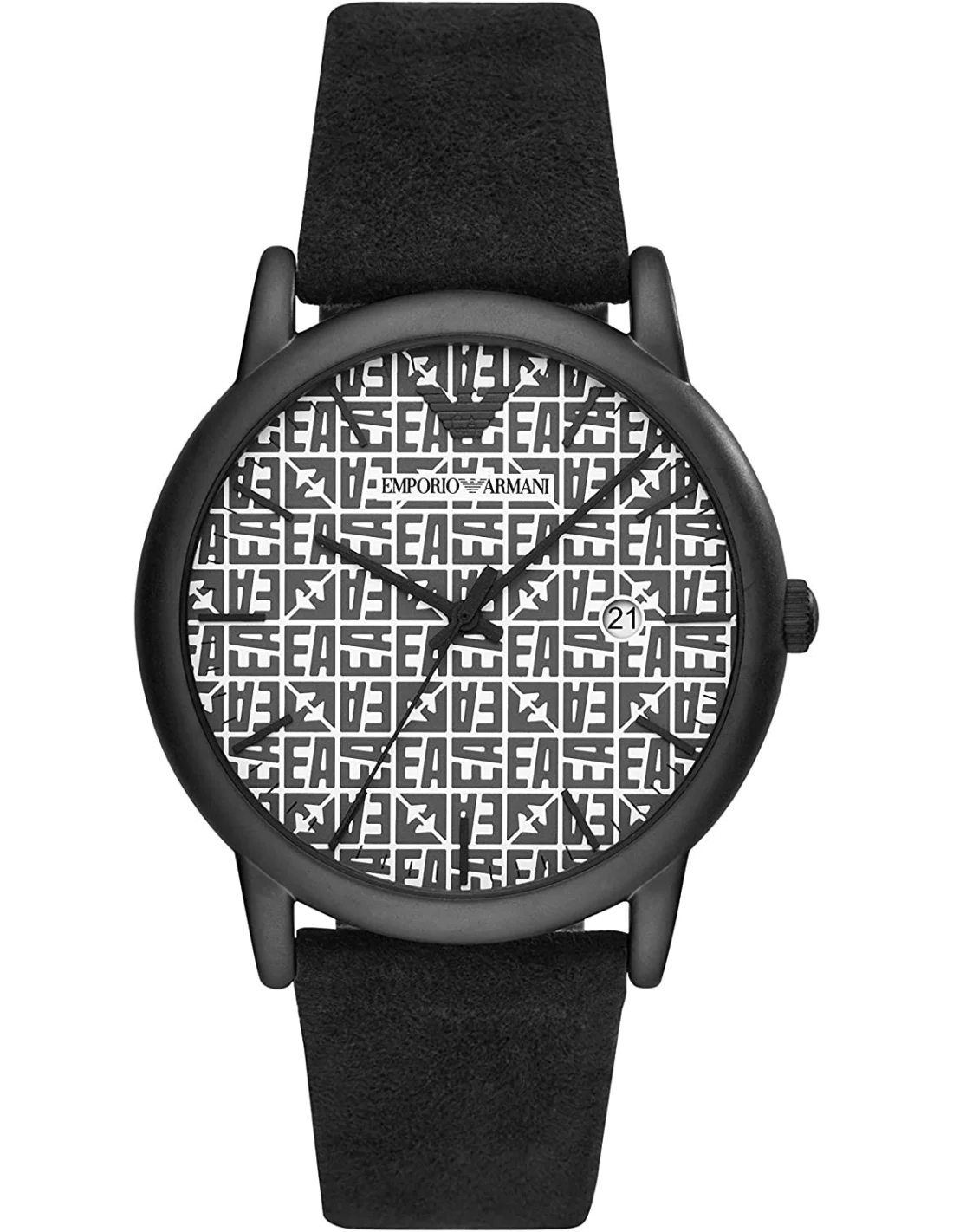 Montre Homme Emporio Armani Luigi AR11274 Cadran Multicolore Bracelet Cuir Noir vue 4