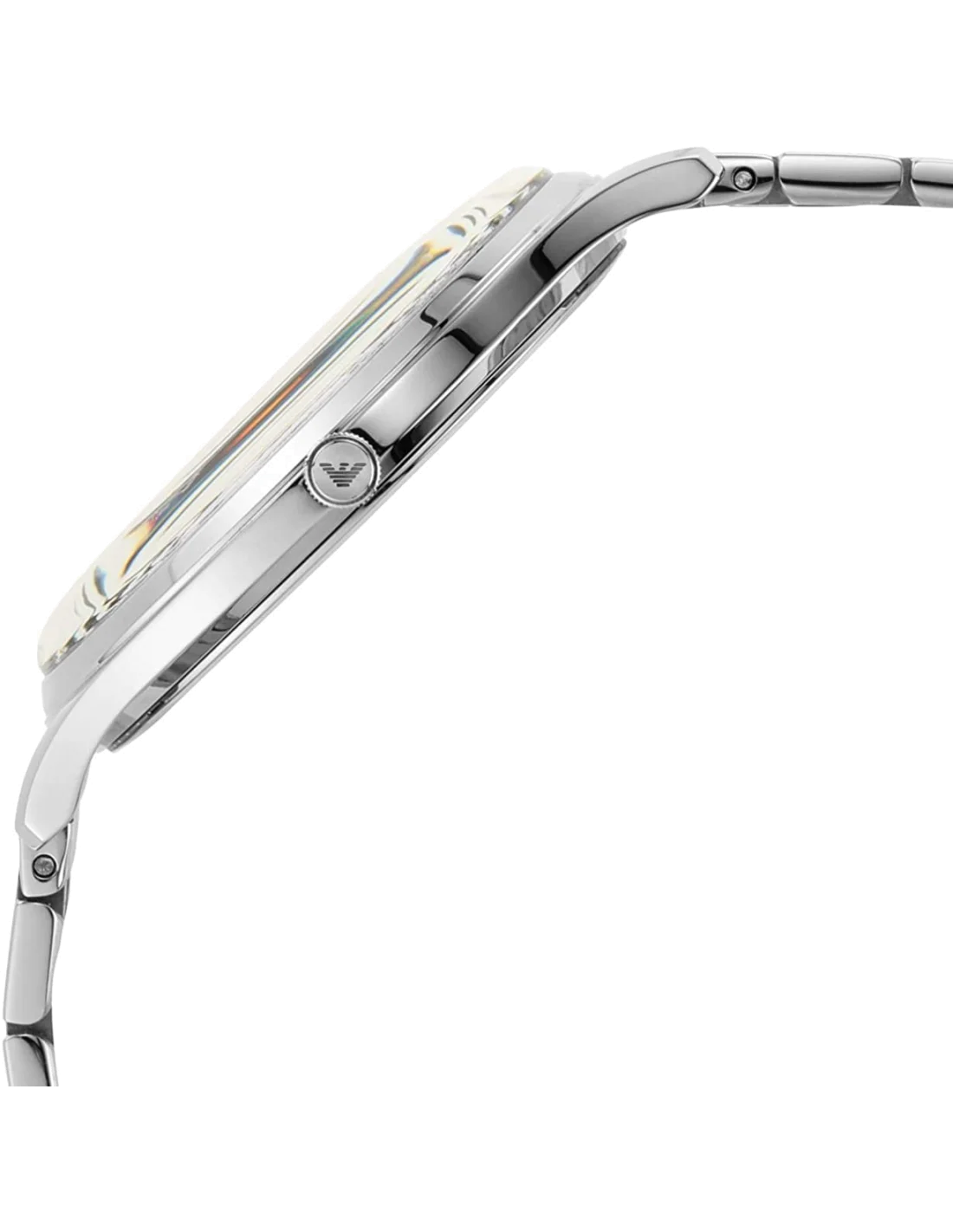 Montre Homme Emporio Armani Adriano AR11286, Cadran Noir et Bracelet Acier Argenté vue 3