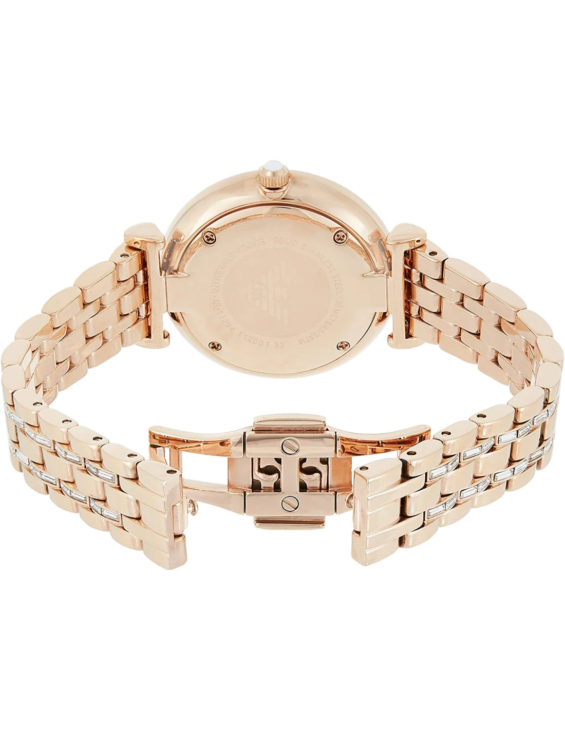 Montre Femme Emporio Armani AR11294 Acier Or Rose Cadran Nacre vue 3